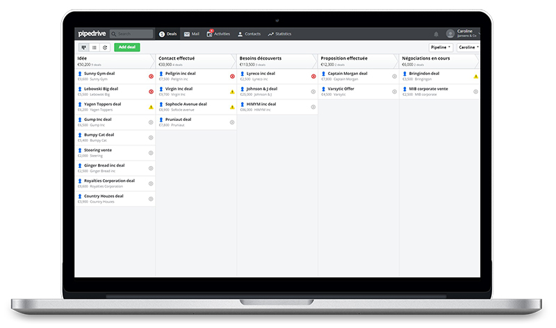 Pipedrive - List View