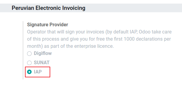 Binqiyun Electronic Invoicing for Peru